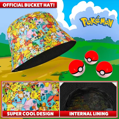 Miniatura 3 de Pokemon Gorra de béisbol para niños y niñas, unisex, Pikachu, correa ajustable, accesorios de verano