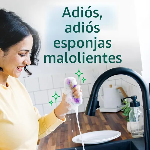 Miniatura 10 de Scotch-Brite - Esponjas resistentes a los olores sin rayar para restregar, esponjas de cocina aptas para lavavajillas que resisten los olores