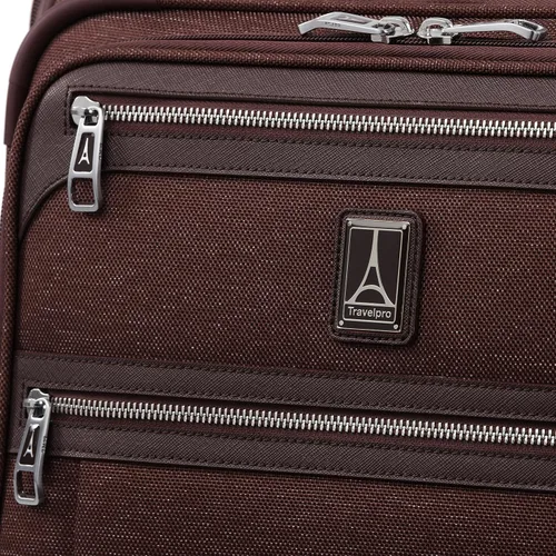 Miniatura 6 de Travelpro Platinum Elite - Rollaboard extensible de 22 pulgadas, Bordeaux, Platinum Elite Softside - Equipaje vertical expandible