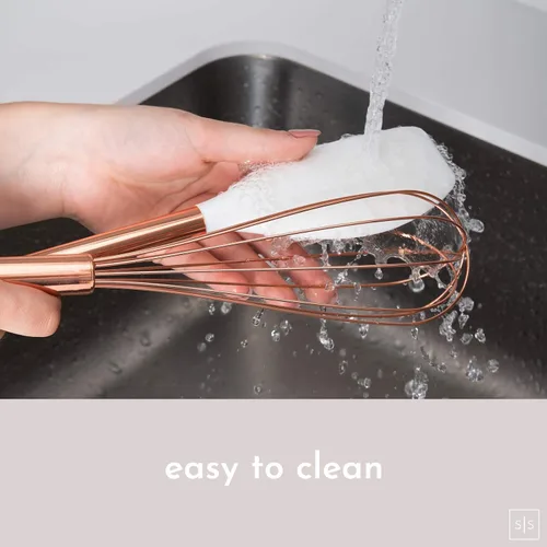 Miniatura 6 de Juego de utensilios de cocina de silicona y cobre blanco con soporte - 17 piezas de elegantes herramientas de cocina en color oro rosa para Blanco