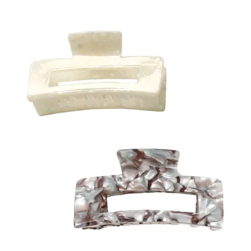 Miniatura 14 de 2 pinzas grandes para cabello grueso, pinzas de pelo de tortuga, clips de mandíbula de mariposa francesa de celuloide acrílico, fijación fuerte