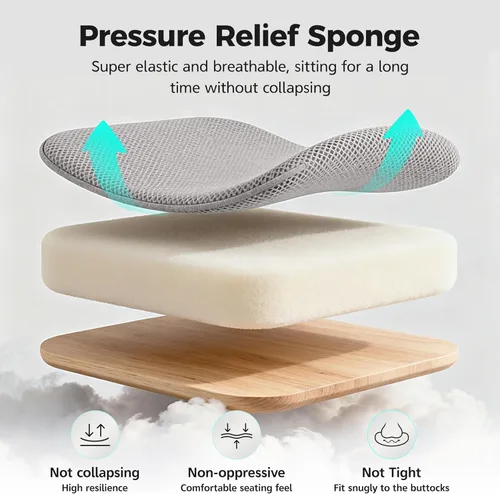 Miniatura 7 de Silla de Oficina Ergonómica de Respaldo Alto Silla de Escritorio con Soporte Lumbar, Silla de Computadora de Malla Transpirable con Reposabrazos Gris