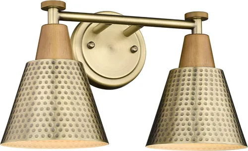 Miniatura 28 de FEMILA Apliques de Pared de 1 Luz Vintage, Apliques de Pared Industriales de Latón Antiguo, Juego de Luces de Cambiador de Baño Individual, Lámpara
