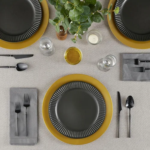 Miniatura 3 de ELEGANT DISPOSABLES Cargadores de fiesta de 13 pulgadas, platos y platos grandes, ideales para fiestas elegantes, bodas, vajilla, ideal para servir