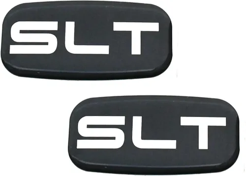 2 emblemas SLT de cabina con logotipo 3D de repuesto para camioneta camioneta SUV 99-07 Silverado Tahoe Suburban 15036134 (cromado)