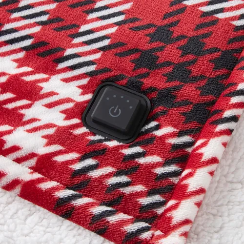 Miniatura 6 de Beautyrest Manta eléctrica reversible de felpa a Sherpa, controlador de botón suave incorporado, apagado automático, configuración de calor