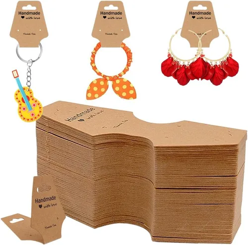 Miniatura 11 de 100 piezas de collares para tarjetas de exhibición, joyas, pulseras, aretes, llavero, anillos, bandas para el cabello, proyectos de manualidades