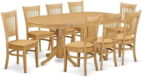 Miniatura 15 de East West Furniture VANC5-ESP-C - Juego de mesa de comedor de 5 piezas para 4 personas, incluye una mesa de cocina ovalada con hojas de mariposa y 4