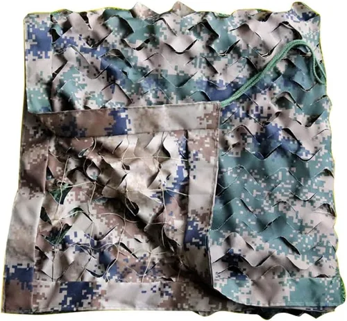 Red de camuflaje 420D de doble cara de tres capas para entrenamiento militar del desierto de la selva, camping, caza, tiro, tela gruesa, malla de