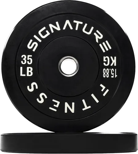 Miniatura 20 de Juego de placas olímpicas de amortiguación Fitvids, placas de peso de 2" para entrenamiento de fuerza y levantamiento de pesas, París o juego