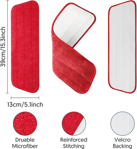 Miniatura 4 de 7 Almohadillas Reutilizables para Trapeador Swiffer PowerMop - MEXERRIS Almohadillas de Microfibra Húmeda para PowerMop Repuestos Lavables a Máquina