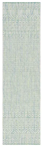 Miniatura 16 de SAFAVIEH Alfombra lavable al aire libre, colección Courtyard - 2'3" x 5', gris y negro, no desprende pelusa y fácil limpieza, ideal para patio