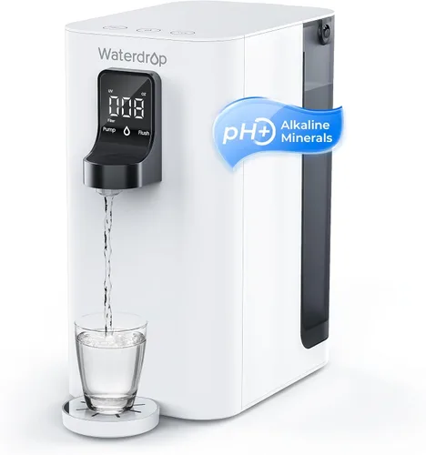 Miniatura 9 de Waterdrop K19-H Sistema de ósmosis inversa de encimera [Agua caliente al instante], Filtro de agua de ósmosis inversa para encimera, Proporción