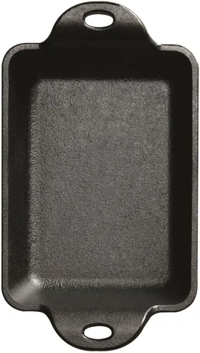 Miniatura 3 de Lodge HMSRC - Mini servidor rectangular de hierro fundido mejorado y sazonado con calor, 10 onzas, color negro
