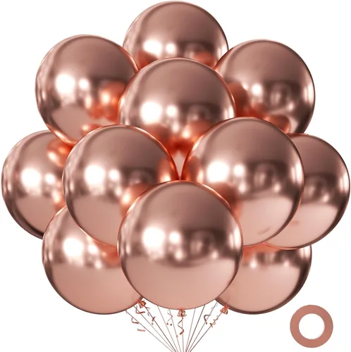 Miniatura 40 de KALOR Globos color morado ceniza de 18 pulgadas, 10 globos de látex mate, globos redondos grandes para bodas, baby shower, fiestas de cumpleaños