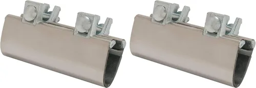 Miniatura 5 de Eastman Abrazadera de reparación de tubería de 6 pulgadas, conexión IPS de 1 pulgada, acero inoxidable, 45192
