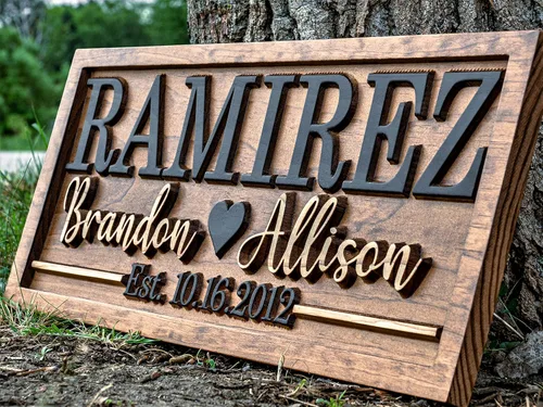 Miniatura 7 de Regalo de despedida de soltera Regalo de boda personalizado con apellido grabado Aniversario Regalos de compromiso Regalo del día de San