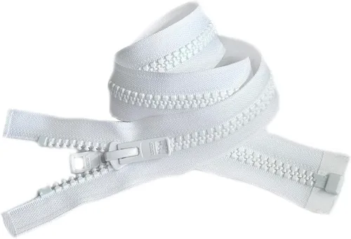 Miniatura 3 de Bimini Top #10 White Marine - Cremallera Lenzip de doble tirón – Moldeado reversible con 2 cabezas que separan – Elige tu talla – 1 cremallera por