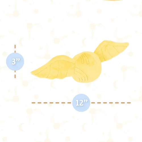 Miniatura 5 de Kids Preferred Harry Potter Golden Snitch - Animal de peluche con una suave bola dorada con alas bordadas detalladas para bebés, niños pequeños