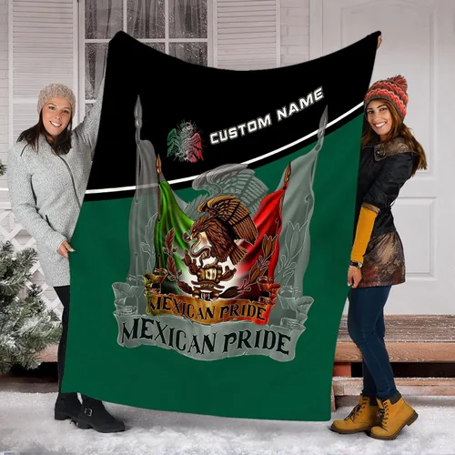 Miniatura 16 de Manta de México personalizada con nombre para hombres y mujeres, manta personalizada con bandera de México, manta de bandera mexicana, regalo