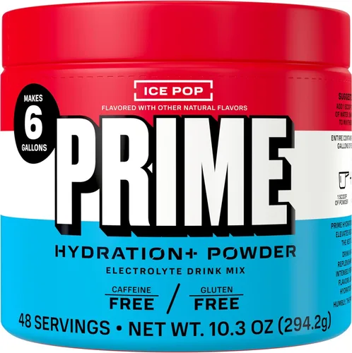 Miniatura 10 de PRIME Hydration + Polvo de electrolitos, cereza congelada, mezcla de bebida de hidratación sin azúcar con potasio, magnesio y vitaminas B