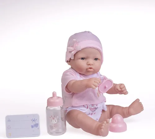 Miniatura 7 de JC Toys - La Newborn Nursery Set de regalo de muñeca bebé de 7 piezas Muñeca de bebé realista de 12 pulgadas con accesorios Rosa A partir