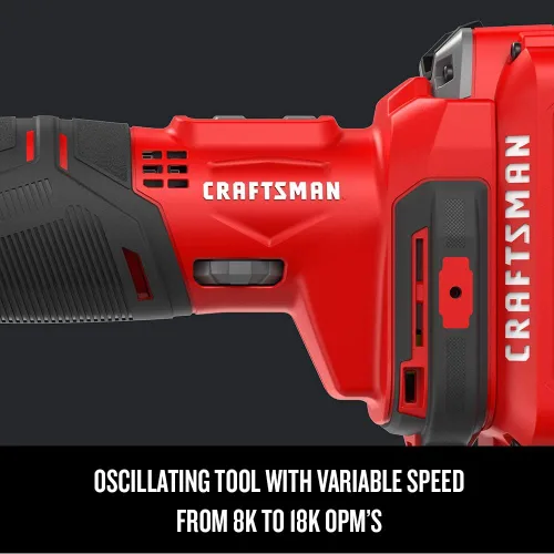 Miniatura 4 de CRAFTSMAN Herramienta oscilante V20* inalámbrica, solo herramienta (CMCE500B)