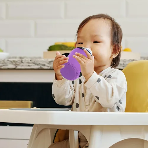 Miniatura 6 de Beautyflier Glass Baby Bottle Sleeve Covers for 9oz Nature Baby Bottles with Dual Handle, 3.8mm Thicken Heat and Cold Retention Baby Bottle Sleeve