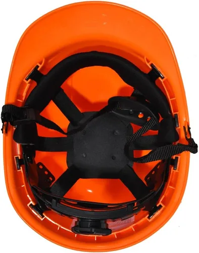 Miniatura 3 de Casco de seguridad personalizado para construcción Casco de trabajo de seguridad con suspensión de trinquete ajustable de ala completa con carcasa