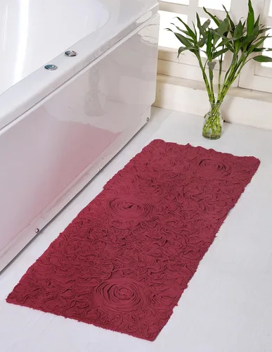 Miniatura 78 de Home Weavers Bell Flower Collection - Tapetes de baño copetudos 100 % algodón, extrasuaves y absorbentes, antideslizantes, lavables a máquina, lino