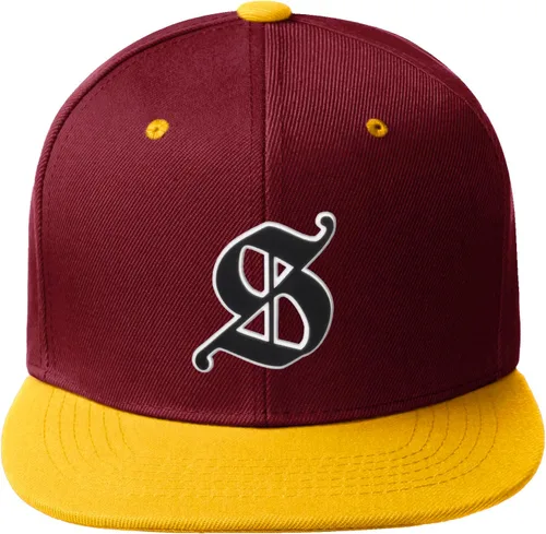 Miniatura 1235 de Daxton Gorra clásica con visera de billete plano con letras del alfabeto inglés antiguo de la A a la Z