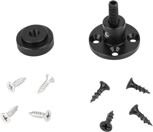 Miniatura 5 de CAMVATE 1/4"-20 - Soporte de tornillo de rosca macho con montaje en pared/mesa de forma redonda