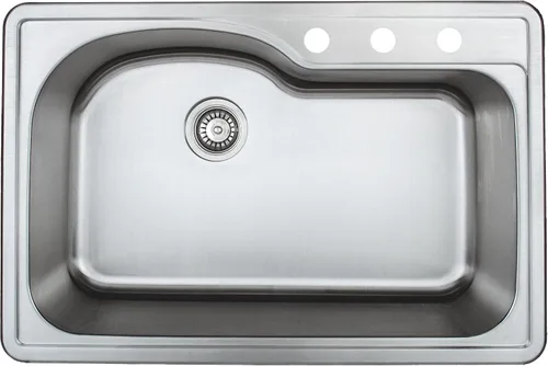 Miniatura 10 de WellsSinkware CMT1515-6-1 - Fregadero de cocina rectangular de acero inoxidable calibre 22 con accesorios, gran caravana, oficina en casa