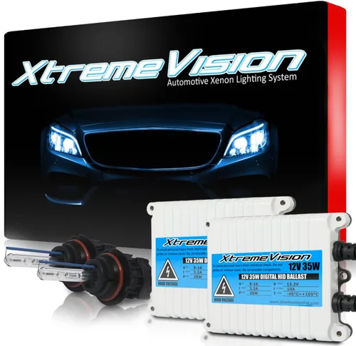 Miniatura 10 de XtremeVision H1 10K 35W AC Xenón Paquete - Bombilla de faro de Xenón con balasto de AC delgado - 10000K Azul Oscuro - Bombillas de Xenón - 1 par