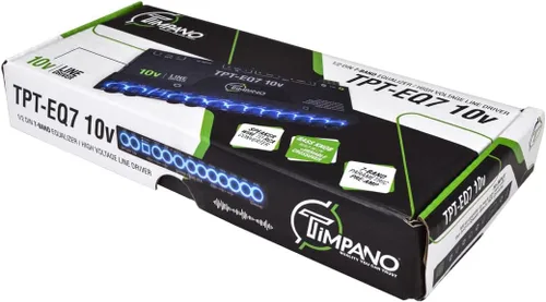 Miniatura 7 de Timpano ecualizador de 7 bandas TPT-EQ7 de 10V de alta tensión, control de línea de salida RCA de 6 canales y subwoofer y crossover de 1/2 din
