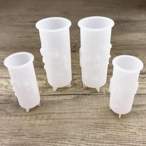 Miniatura 2 de Moldes de silicona cilíndrica con diseño de lirio de rosas del valle, para hacer velas, jabones, resina y arcilla, decoración de manualidades