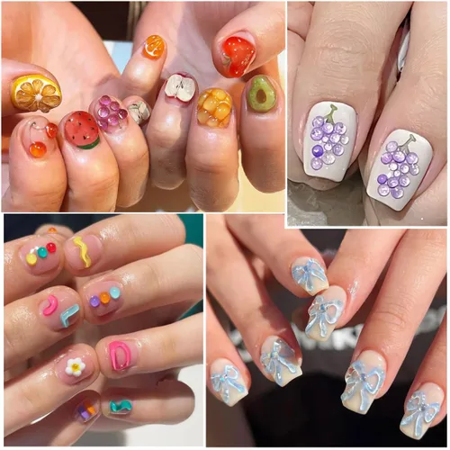 Miniatura 5 de Fcozpjk Gel de Escultura 3D para Arte de Uñas, 12 Colores de Geles Suaves de Modelado para Uñas, Esmalte Delineador en Relieve, Esmalte de Gel Verde