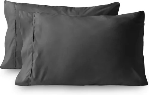 Miniatura 6 de Fundas de almohada – Juego de 2 fundas de almohada de algodón de 600 hilos, calidad de algodón, sedoso y suave, sin arrugas