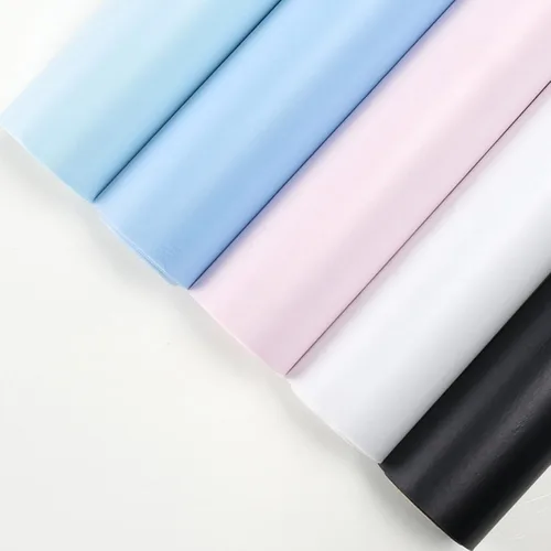 Miniatura 8 de Papel de regalo floral simple de color sólido, impermeable, 1 rollo de suministros para floristería, papel de regalo para ramo de flores, blanco