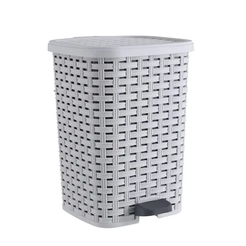 Miniatura 7 de Superio - Cubo de basura pequeño para exterior con tapa para excremento de perro de 3 galones/12 L, mini cubo de basura de plástico con pedal de pie