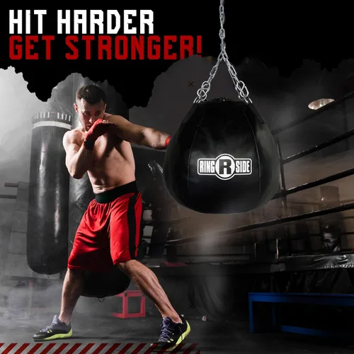 Miniatura 3 de Ringside Body Snatcher - Bolsa pesada, relleno suave, saco de boxeo de cuero sintético para boxeo, artes marciales mixtas, Muay Thai y más, incluye