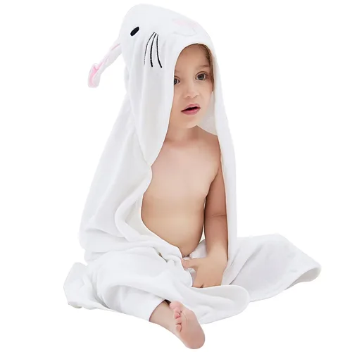 Miniatura 12 de Michley - Bata de algodón con capucha para niños y niñas de 0 a 6 años, Azul