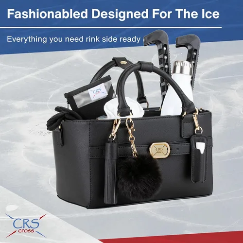 Miniatura 142 de CRS Cross Rink Side Tote. Ice Skating Accessory Bag-Figure Skating, Roller, Inline Skaters, Dance, Cheer.Organizes Guards Water Bottle Phone
