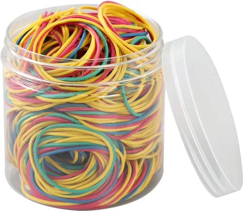 600 bandas de goma pequeñas de 1 pulgada, bandas elásticas de goma de uso general, bandas elásticas resistentes para el hogar, oficina, escuela,