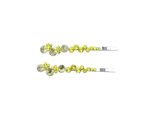 Miniatura 28 de Faship - Un par de pinzas para el cabello con diseño floral AB (2 unidades)