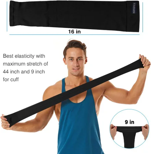 Miniatura 4 de KMMIN - Mangas para brazo con protección de rayos ultravioleta para conducción, ciclismo, golf, baloncesto.