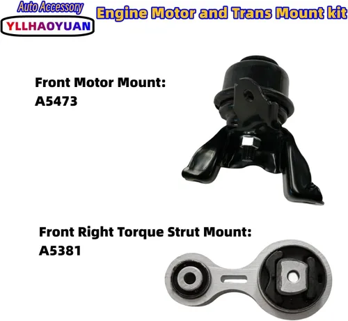 Miniatura 5 de Conjunto de soportes de motor 3 piezas compatible con 2006 2007 2008 2009 Fo-rd Fusion 2.3L/3.0L Mercury Milan A5473 A5381 A5474
