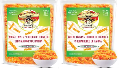 Miniatura 9 de Giros de trigo para freír (Duritos/Duros) – Giros de trigo mexicanos - Chicharrones de Harina Haz giros de azúcar y canela 1 libra – Don Turinos