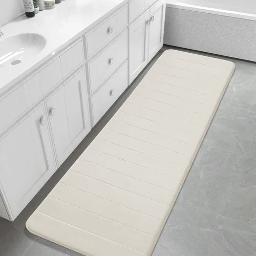 Miniatura 70 de Yimobra Tapete de baño de espuma viscoelástica, súper suave, absorbente, antideslizante, de secado rápido, lavable a máquina, tapete para bañera