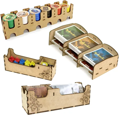 Miniatura 3 de TowerRex Organizador para juegos de mesa Splendor y expansión Cities of Splendor, inserto de almacenamiento, actualización de accesorios